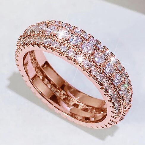 Brilliant Zirconia Finger Ring Female Engagement Ceremony Accessories Luxury Daily Wearable Jewelry in Saudi Arabia