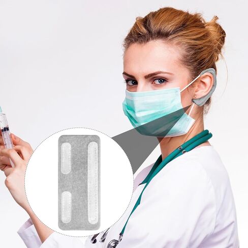2Pcs Nasal Cannula Ear Cushions, Breathable Oxygen Ear Protectors for Oxygen Tubing, Soft Loop Design Comfort Ear Pads for Ear Pain Relieve, Eyeglasses, Oxygen Users - Grey in Saudi Arabia