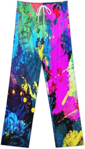 Women's Pajama Pants High Waisted Lounge Pajama Pants with Pockets Drawstring in Saudi Arabia