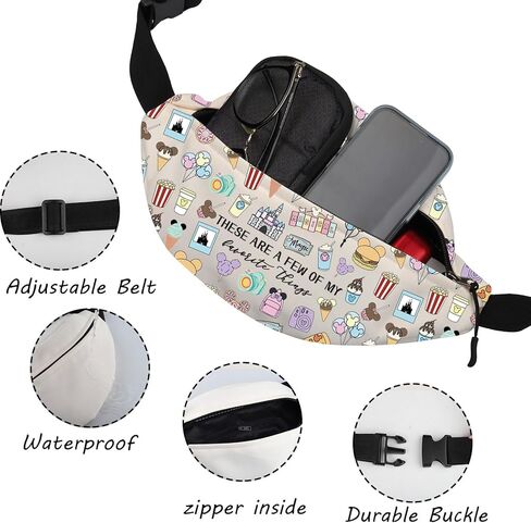 Magic Castle Waist Pack Family Vacation Trip Chest Bags Fairytale Fans Gift For Mouse Snack Lover (Snack Fb) in Saudi Arabia