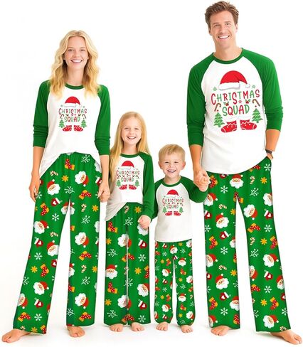 Family Christmas Pajamas Matching Sets, christmas pjs for Couples, Jammies for Family Photos & Holiday Celebrations in Saudi Arabia