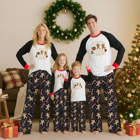 Family Christmas Pajamas Matching Sets, christmas pjs for Couples, Jammies for Family Photos & Holiday Celebrations in Saudi Arabia