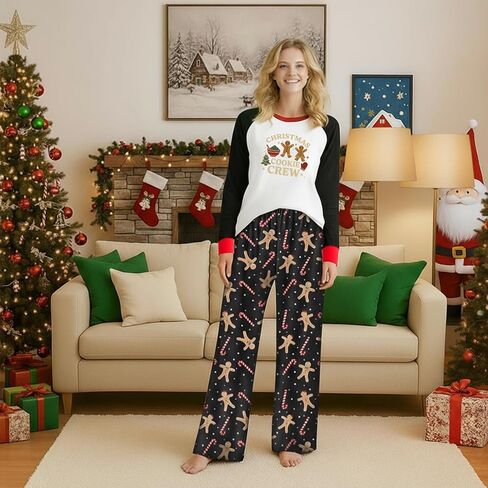 Family Christmas Pajamas Matching Sets, christmas pjs for Couples, Jammies for Family Photos & Holiday Celebrations in Saudi Arabia