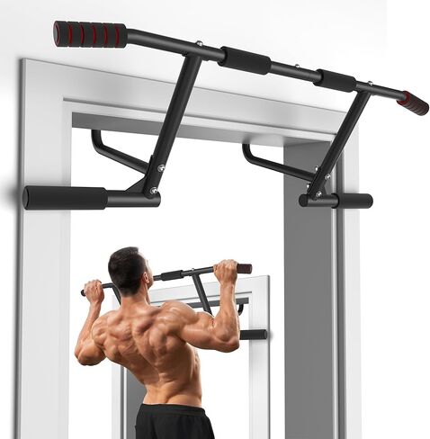 قضيب سحب OneTwoFit مثبت على الحائط مع تصميم أكثر ثباتًا بـ 6 فتحات للاستخدام الداخلي والخارجي، الحد الأقصى للوزن 440 رطلاً OT103 in Kuwait