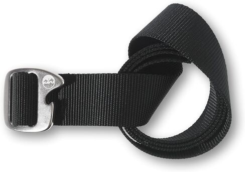 KAVU Beber Belt 1 1/2 Inch Polyester Elastic Adjustable Waist With Buckle - Made in America-Tobacco-M in Kuwait