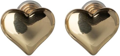 Aloha Earrings Non Pierced Mosquito Coil Clip On Puffy Heart Stud Earrings in Saudi Arabia
