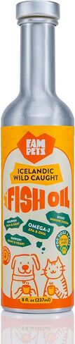 Omega 3 Fish Oil for Dogs and Cats (5 oz) - Premium Icelandic Liquid Dog Fish Oil Supplement with EPA DHA for Skin, Coat & Joint Health - Natural Pet Supplement - Leak-Free Aluminum Spray Bottle in Saudi Arabia