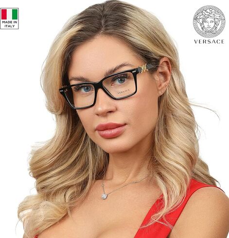 VERSACE VE3335 Medusa RECTANGLE Shape Eyeglass with Luxury Eyewear kit in Saudi Arabia
