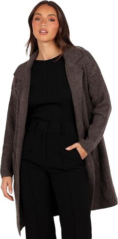 Petal & Pup womens Skylar Open Front Coatigan in Saudi Arabia