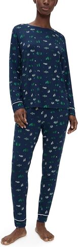 Eberjey womens Gisele Printed Crew Pj Set in Saudi Arabia