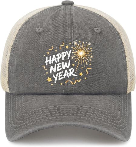 Happy New Year Baseball Hat Cycling Caps for Men in Saudi Arabia