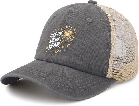 Happy New Year Baseball Hat Cycling Caps for Men in Saudi Arabia