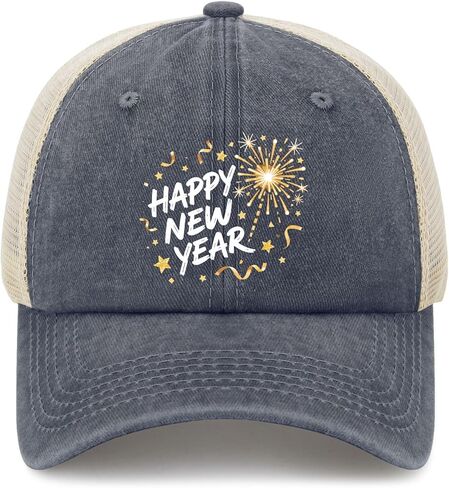 Happy New Year Baseball Hat Cycling Caps for Men in Saudi Arabia