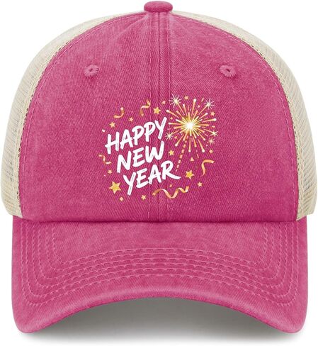 Happy New Year Baseball Hat Cycling Caps for Men in Saudi Arabia