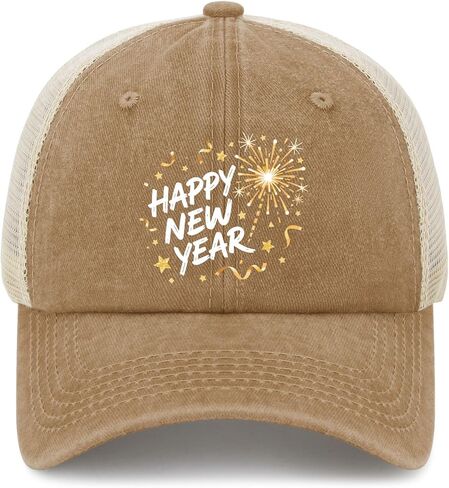 Happy New Year Baseball Hat Cycling Caps for Men in Saudi Arabia