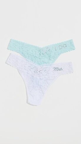مجموعة صندوق ثونغ "I Do & Mrs Original Rise Thong" للسيدات من Hanky ​​Panky in Kuwait