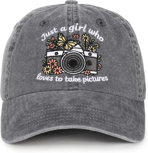InnoBeta Photographer Gifts Cap for Women, Men - Camera - Adjustable Vintage Cotton Embroidered Hat - Photography Gift in Saudi Arabia