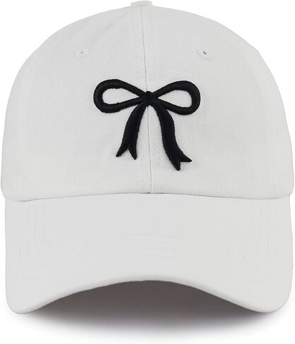 Cute Bow Hats for Women, Adjustable 3D Embroidered Bow-Tie Baseball Cap in Saudi Arabia