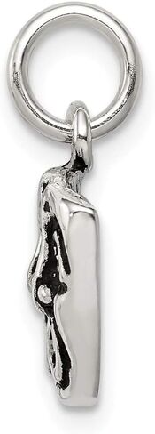 Solid 925 Sterling Silver Antiqued Comedy Tragedy Face Charms (0.67 x 0.75 Inches) in Saudi Arabia