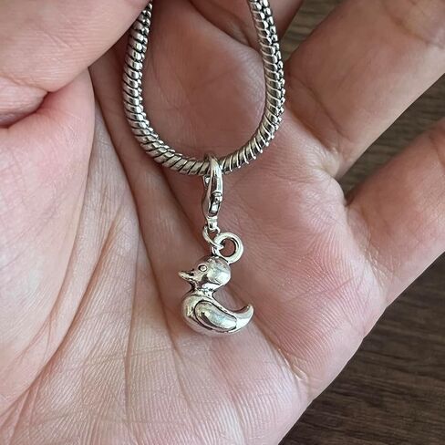 AMOBESTER 3D Duck Clip on Zipper Pull Charms Duck Pocket Hug Necklace Bracelet Jewelry Charms in Saudi Arabia