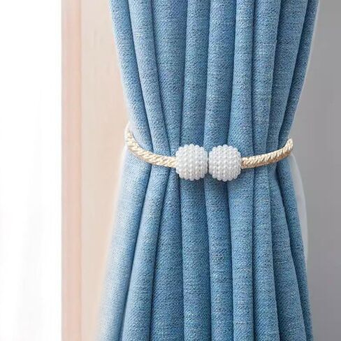 Curtain Tie Backs, 2 Pack Curtain Tie Backs Decorative Window Treatment Holdbacks for Home and Office Decoration in Saudi Arabia