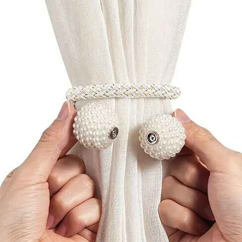 Curtain Tie Backs, 2 Pack Curtain Tie Backs Decorative Window Treatment Holdbacks for Home and Office Decoration in Saudi Arabia