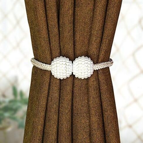 Curtain Tie Backs, 2 Pack Curtain Tie Backs Decorative Window Treatment Holdbacks for Home and Office Decoration in Saudi Arabia