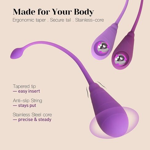 نظام أوزان كيجل للكلاب من تريسي - مجموعة تدريب القوة التقدمية المكونة من 6 كرات سيليكون ممتازة لتمرين قاع الحوض للنساء، تصميم مريح، للمبتدئين والمتقدمين، أولين in Kuwait