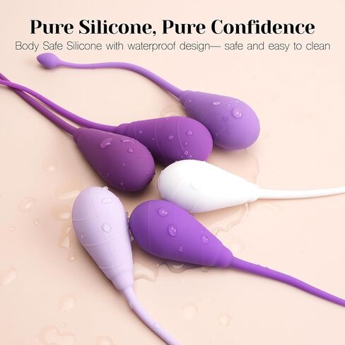 نظام أوزان كيجل للكلاب من تريسي - مجموعة تدريب القوة التقدمية المكونة من 6 كرات سيليكون ممتازة لتمرين قاع الحوض للنساء، تصميم مريح، للمبتدئين والمتقدمين، أولين in Kuwait