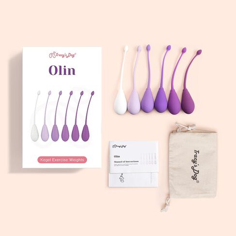 نظام أوزان كيجل للكلاب من تريسي - مجموعة تدريب القوة التقدمية المكونة من 6 كرات سيليكون ممتازة لتمرين قاع الحوض للنساء، تصميم مريح، للمبتدئين والمتقدمين، أولين in Kuwait