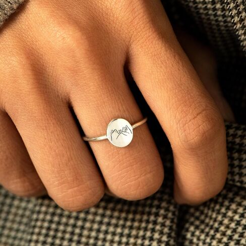 STORYJEWELLERY خاتم الوعد الخنصر لأفضل الأصدقاء، خواتم الصداقة، خاتم الوعد الخنصر من الفضة الإسترليني عيار 925 للأصدقاء، هدايا لأفضل صديق للنساء، أفضل هدايا عيد ميلاد للنساء in Kuwait