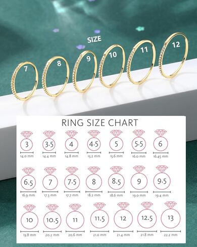 COCHARM 14K Solid Gold Rings Moissanite Promise Ring Gold Moissanite Engagement Ring for Women Moissanite Wedding band for Women Size 7-12 in Saudi Arabia