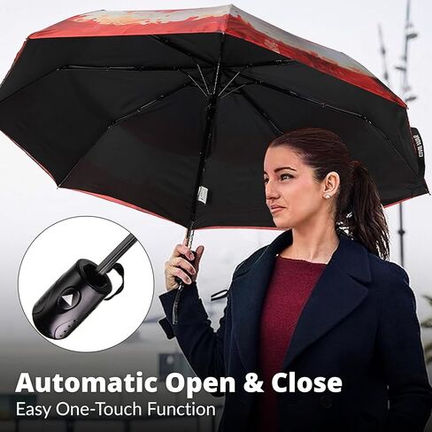 Marvel Civil War Superhero Shield Umbrella –Compact Foldable Travel Umbrella for Boys & Girls –Lightweight Mini Size with UV Sun & Rain Protection Automatic Open & Close with Safe Snap Strap in Saudi Arabia