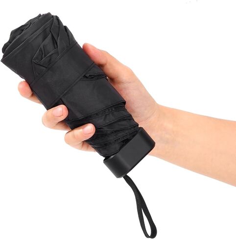 Windproof Mini Travel Folding Umbrella, Sun and Rain Protection for Outdoor and Travel Use, Small Compact Lightweight Design Fits in Pocket or Bag, Men Women in Saudi Arabia
