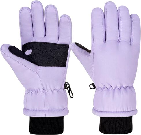 Beurlike Kids Waterproof Winter Gloves Windproof Snow Thermal Fleece Ski Gloves For Little Children Boys Girls 4-8 Years in Saudi Arabia
