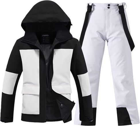 HOTIAN Women's Skisuit Ski Jackets and Pants Set Windproof Waterproof Insulated Snowsuit Winter Warm Snowboarding Snow Coat in Saudi Arabia