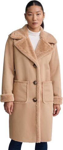 NVLT womens Nvlt Women’s Longline Faux Shearling Coat in Saudi Arabia