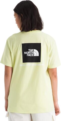 تي شيرت نسائي من The North Face Evolution Box NSE بأكمام قصيرة - تي شيرت برسومات الشعار، نسيج قطني، قميص يومي مناسب للاستخدام اليومي in Saudi Arabia