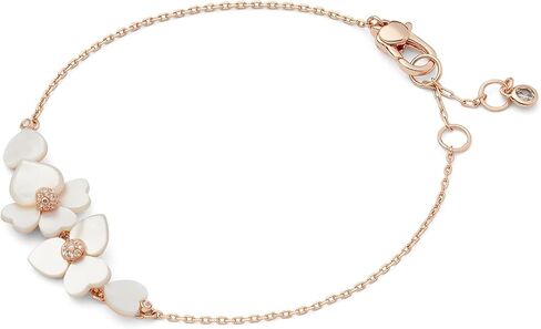 Kate Spade New York Womens Precious Pansy Bracelet Cream Multi/Rose Gold One Size in Saudi Arabia