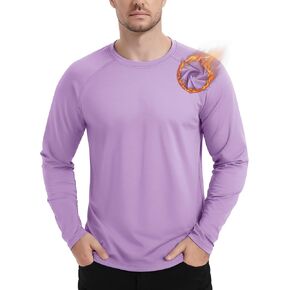 TACVASEN Mens Thermal Long Sleeve Shirt Fleece Lined Winter Underwear Crewneck Base Layer Lightweight Undershirts in Saudi Arabia
