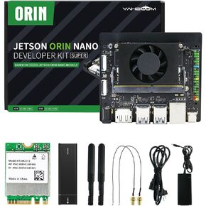 Yahboom Jetson Orin Nano 8GB SUB Developer Kit Based on NVIDIA Module with 128G Solid State Drive Acrylic Case Provide ROS Courses(Orin Nano 8GB SUB Basis Kit) in Kuwait