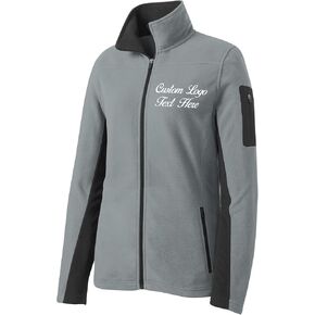 INK STITCH Women L233 Custom Fleece Text Embroidery Jackets - Multicolors (Grey, 2XL) in Saudi Arabia