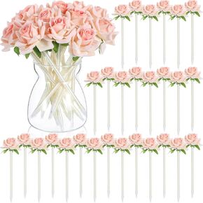 28 PCS Flower Pens Day's Mothers Rose Rose Goloral Gel Ballpoint Pen مع هدايا كرة حبر أسود 0.5 ملم لتوصيلات ديكور مكتب عيد الحب (الأزرق) in Kuwait