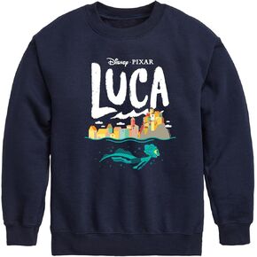 Disney Luca - Coastal Sea Monster - Toddler and Youth Crewneck Fleece Sweatshirt in Kuwait