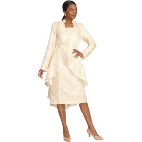 Masseys Jacquard High-Low Ruffle Jacket and Dress Suit in Saudi Arabia