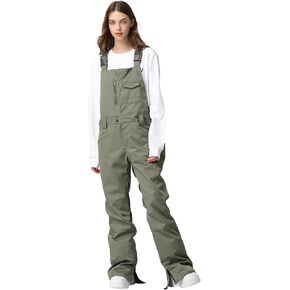 SEARIPE إمرأة بناطيل تزلج مقاوم للماء تزلج المرايل النساء معزول الثلوج المرايل قابل للتعديل وزرة Ripstop على الجليد بانت in Kuwait