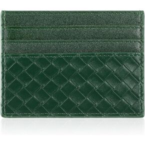 Credit Card Holder Wallet, Slim Minimalist Wallet Blocking Leather Front Pocket Wallets 6 Card Slots Card Case for Men Women in Saudi Arabia
