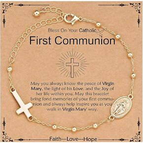 Rosary Hand Chain Bracelet for Women Cross Ring Bracelet Religious Christian Birthday Jewelry Gifts for Women Men in Saudi Arabia