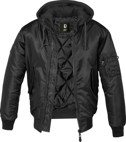 Brandit Men's MA1 Sweat Hooded Jacket Olive/Gray in Saudi Arabia