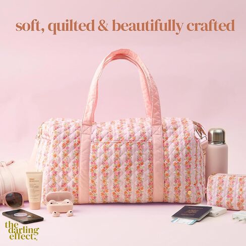 On-the-Go Quilted Weekender Bag Petal Parade Pink in Saudi Arabia